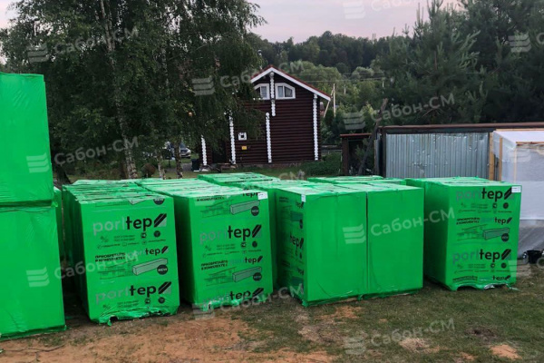 Пеноблоки стеновые Poritep Коломна 625х200х200, D600