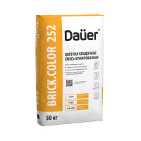 Цветная кладочная смесь армированная Dauer BRICK.COLOR 252 кирпичная 50 кг